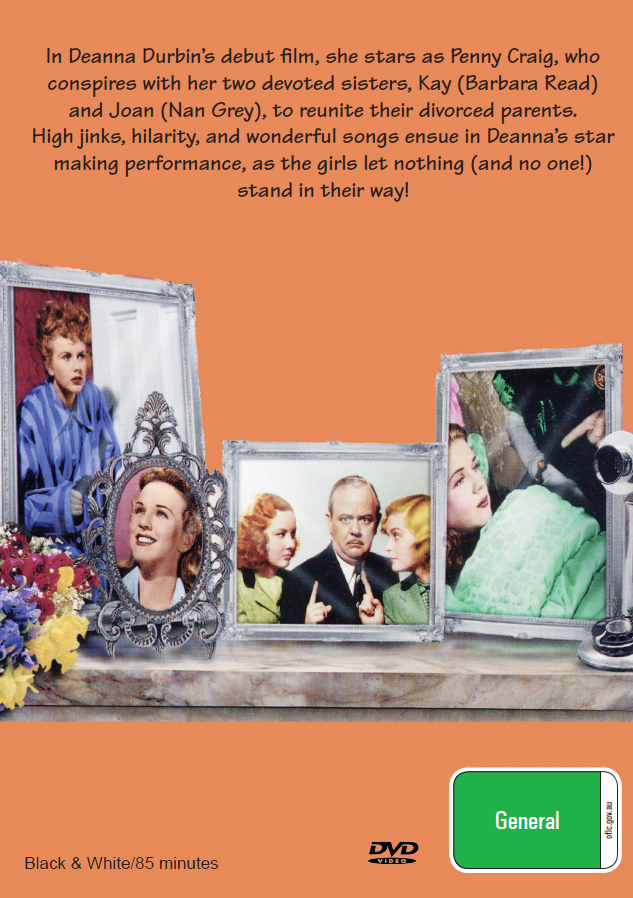 3 Smart Girls on DVD, Musical, Binnie Barnes, Charles Winninger