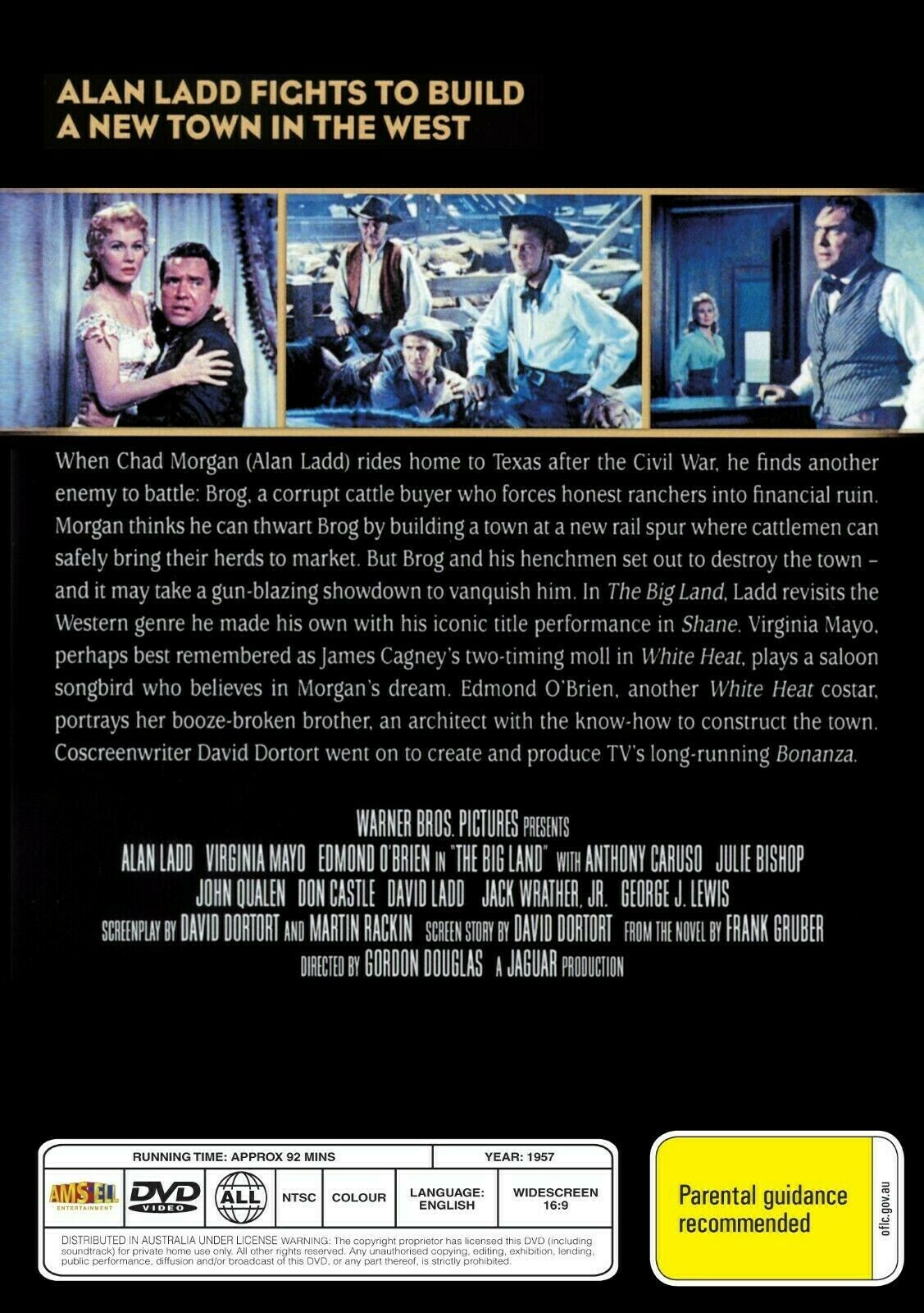 The Big Land (1957 )- DVD - Alan Ladd, Virginia Mayo - WESTERN