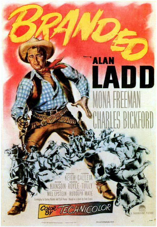 Branded on DVD, Western, Alan Ladd, Mona Freeman