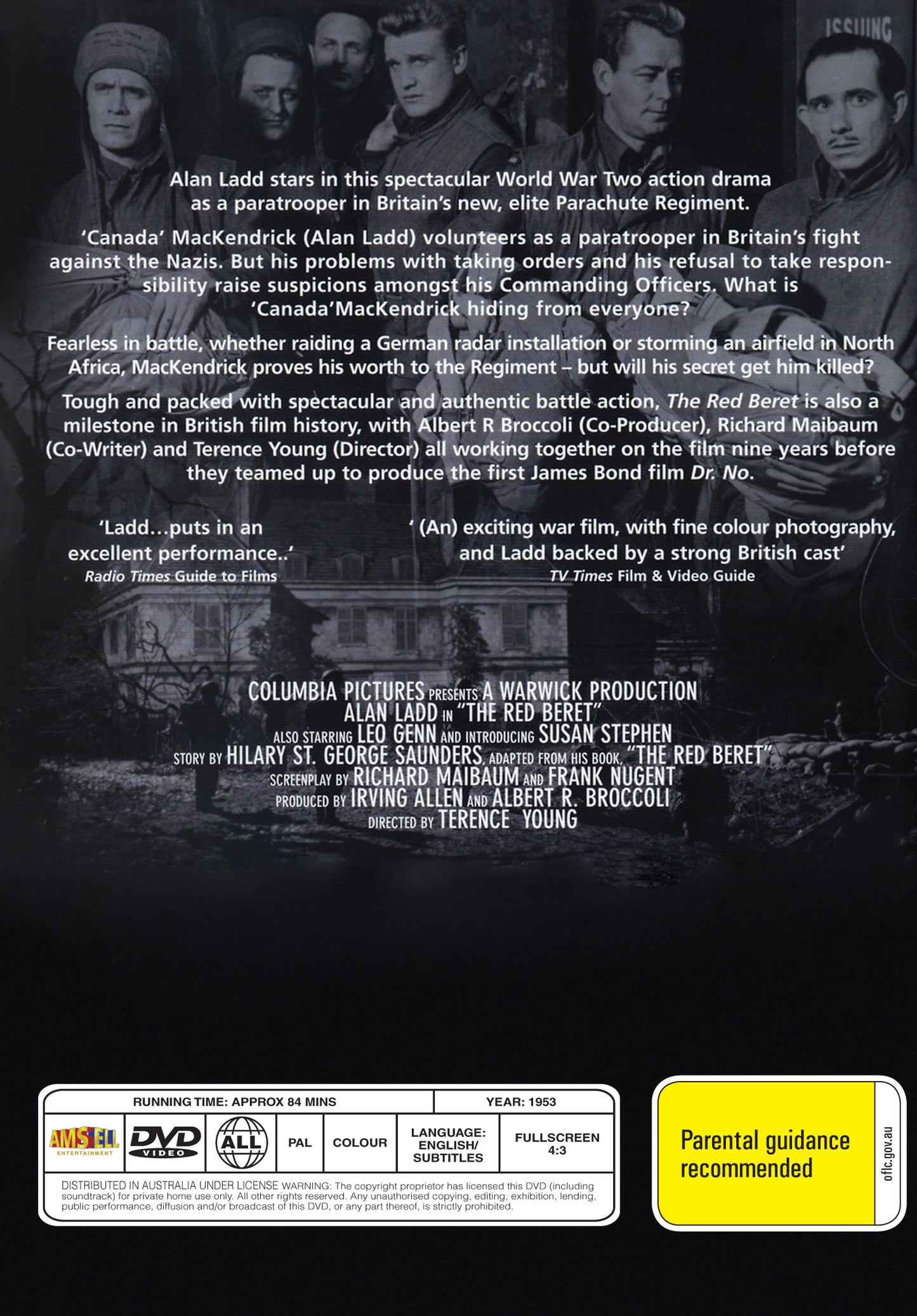 The Red Beret (1953) - DVD - Alan Ladd, Leo Genn