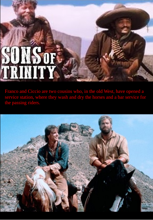 Screenshot from the comedy DVD Sons of Trinity featuring Heath Kizzier and Keith Neubert, part of the Movies & DVDs collection.