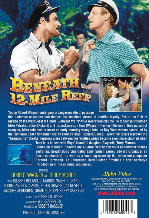 DVD cover of Beneath the 12-Mile Reef featuring Robert Wagner and Terry Moore, from the Movies & DVDs category.