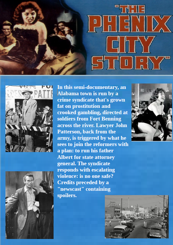 The Phenix City Story on DVD, Crime, John McIntire, Richard Kiley