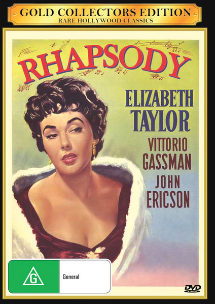 Rhapsody on DVD, Drama, Elizabeth Taylor, Vittorio Gassman