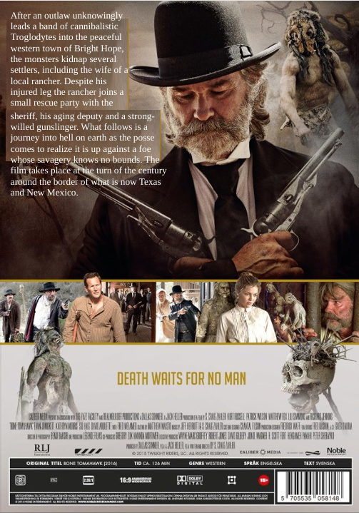 Bone Tomahawk on DVD, Drama, Kurt Russell, Patrick Wilson