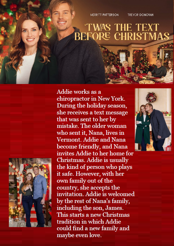 'Twas The Text Before Christmas on DVD, Romance, Merritt Patterson, Trevor Donovan