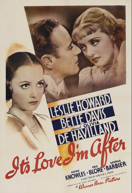 It's Love I'm After on DVD, Comedy, Leslie Howard, Bette Davis
