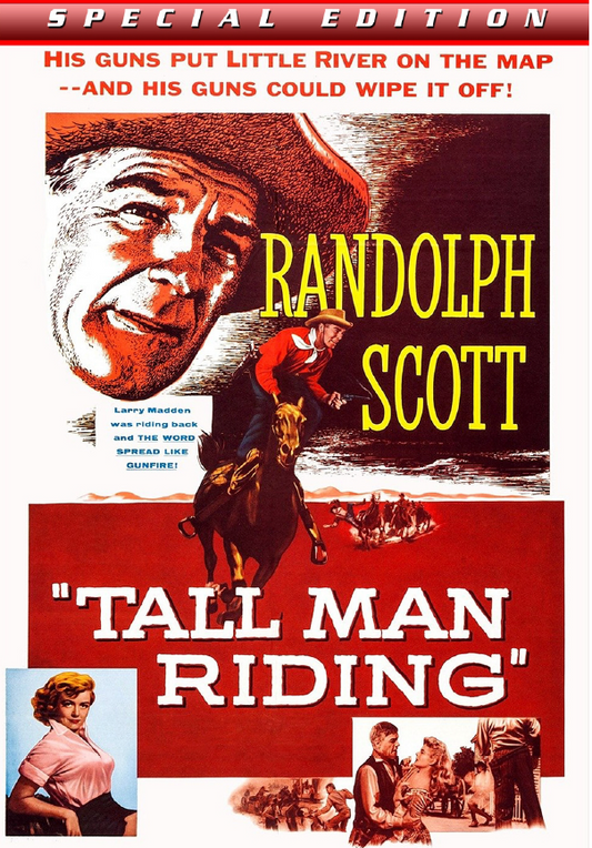 Tall Man Riding on DVD, Western, Randolph Scott, Dorothy Malone