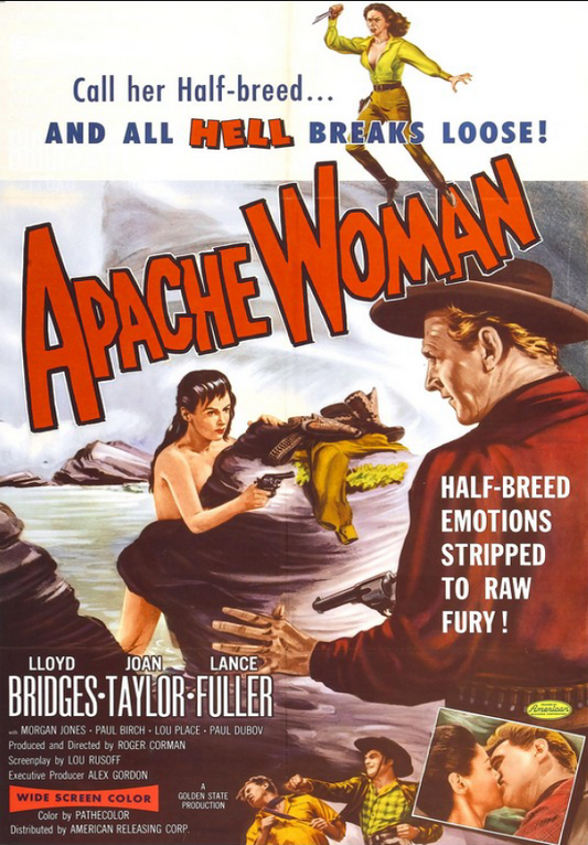Apache Woman on DVD, Western, Lloyd Bridges, Joan Taylor