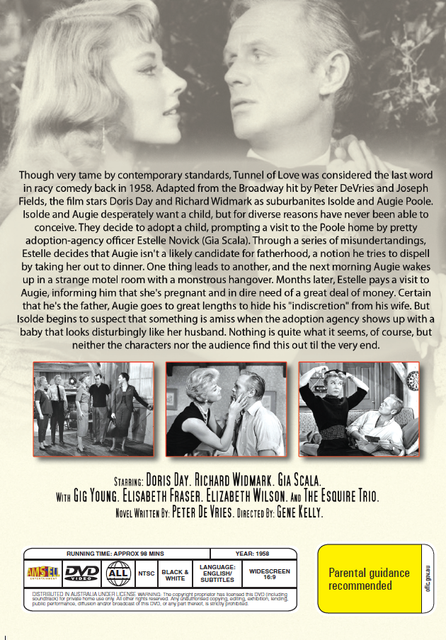 The Tunnel Of Love on DVD, Comedy, Doris Day, Richard Widmark