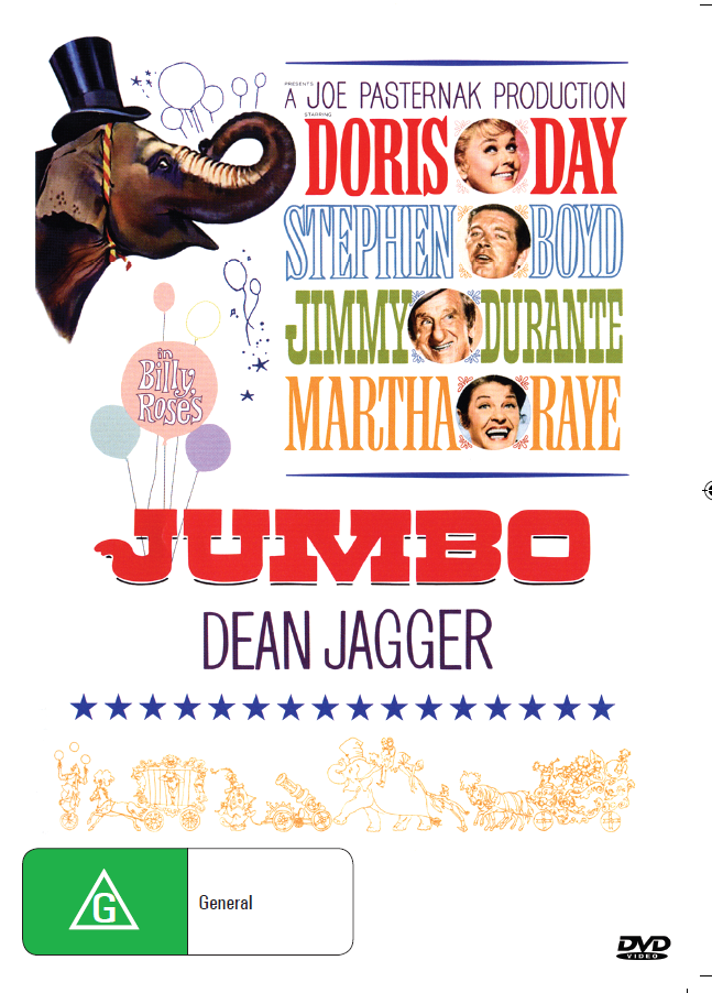 Billy Rose's Jumbo on DVD, Musical, Doris Day, Jimmy Durante