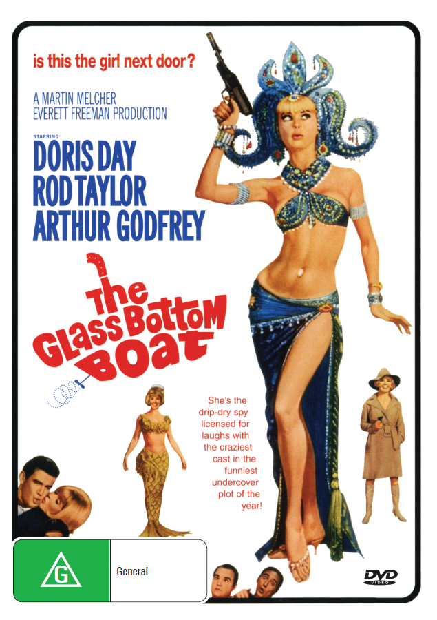 The Glass Bottom Boat on DVD, Romance, Doris Day, Rod Taylor
