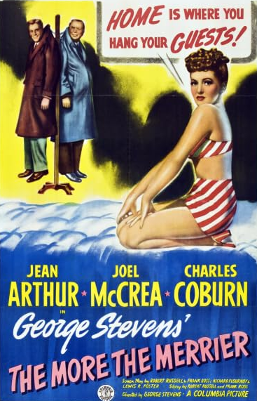 The More The Merrier on DVD, Comedy, Jean Arthur, Joel McCrea