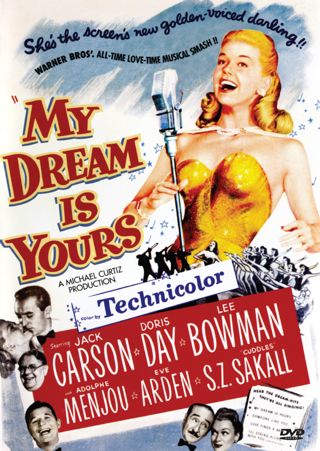 My Dream Is Yours On DVD, Musical, Jack Carson, Doris Day