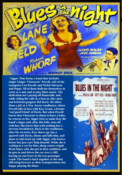 DVD cover image of "Blues in the Night" crime movie featuring Priscilla Lane and Betty Field, from FilmClassicsOnDVD.