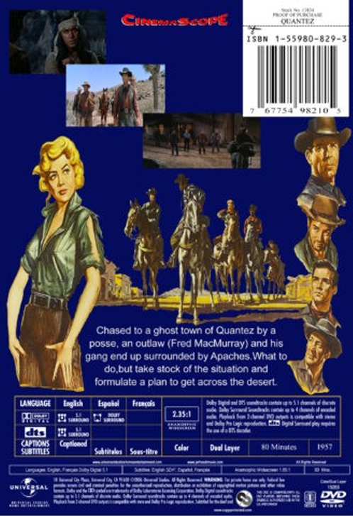 Quantez on DVD, Drama, Fred MacMurray, Dorothy Malone