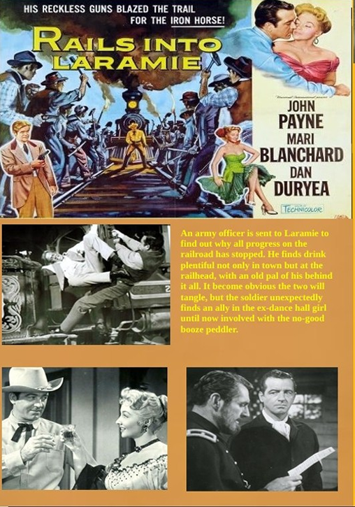 Rails Into Laramie on DVD, Drama, John Payne, Mari Blanchard