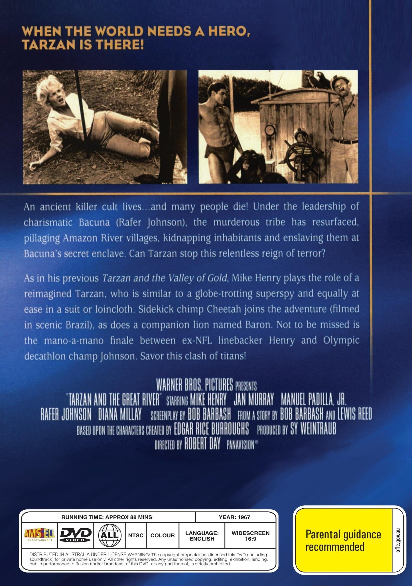 Tarzan and the Great River on DVD, Action, Mike Henry, Jan Murray