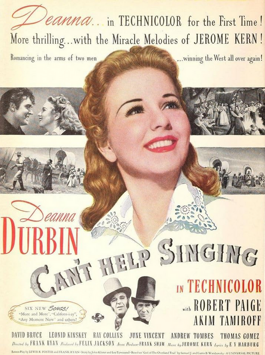 Can't Help Singing On DVD, Musical, Deanna Durbin, Robert Paige