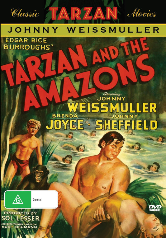 Tarzan and the Amazons on DVD, Johnny Weissmuller, Brenda Joyce