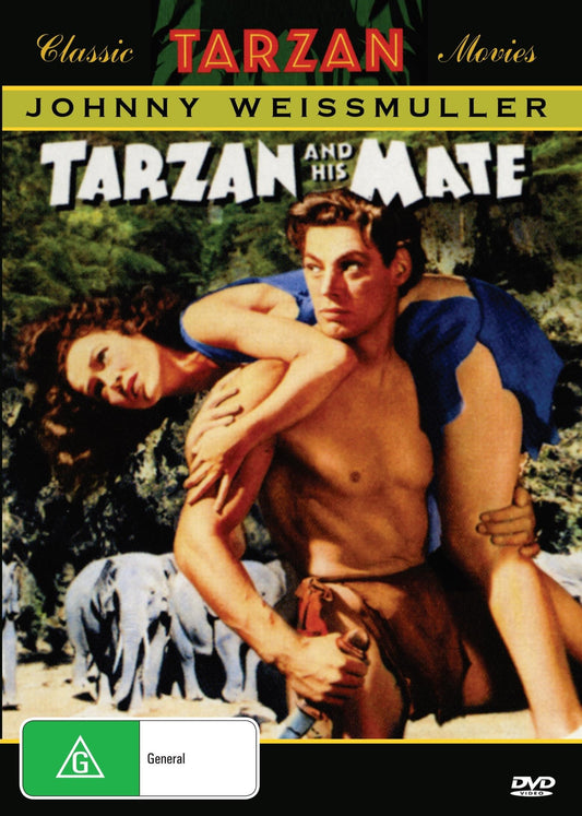 Tarzan and His Mate on DVD, Romance, Johnny Weissmuller, Maureen O'Sullivan
