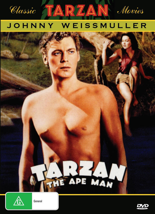 Tarzan the Ape Man on DVD, Action, Johnny Weissmuller, Neil Hamilton