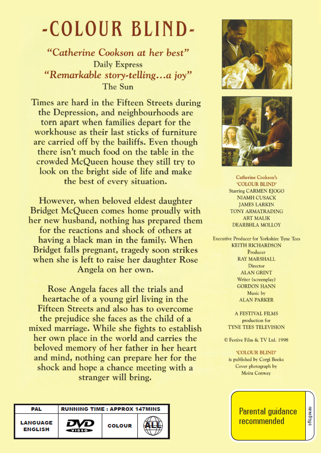 Color Blind DVD featuring Romance with Joe Caffrey and Dearbhla Molloy, a movie from the Rare and Collectible DVDs collection.