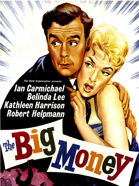 DVD cover of "The Big Money" comedy featuring Ian Carmichael and Belinda Lee, from the Movies and DVDs collection.