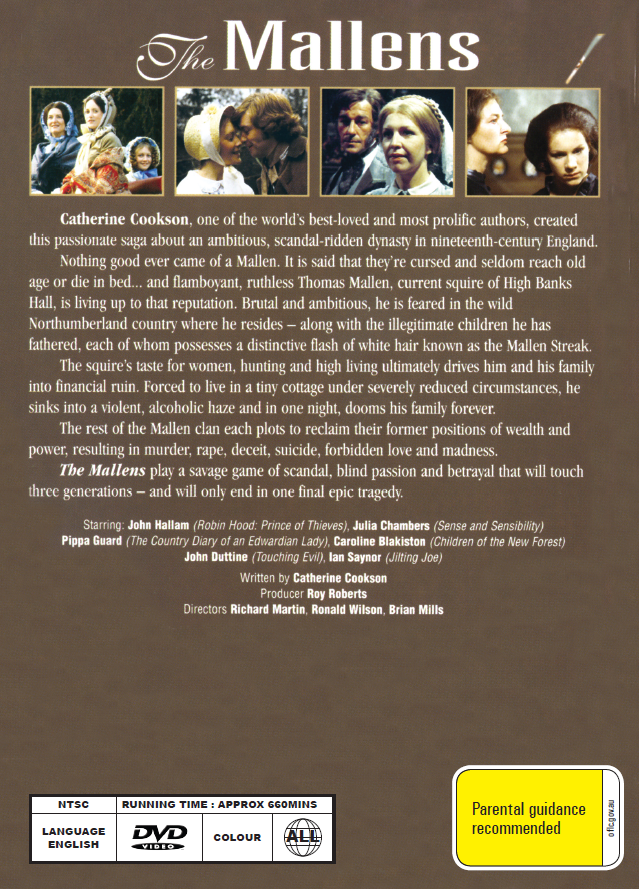 The Mallens DVD featuring Caroline Blakiston and Mary Healey, drama movie from rareandcollectibledvds, showing the DVD cover.