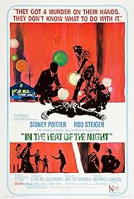 DVD of "In The Heat Of The Night" featuring Sidney Poitier and Rod Steiger, viewed from the front cover with title and actors.