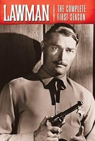 Western DVD titled "Lawman" starring John Russell and Peter Brown, featuring classic Western scenes and vintage Western film imagery.