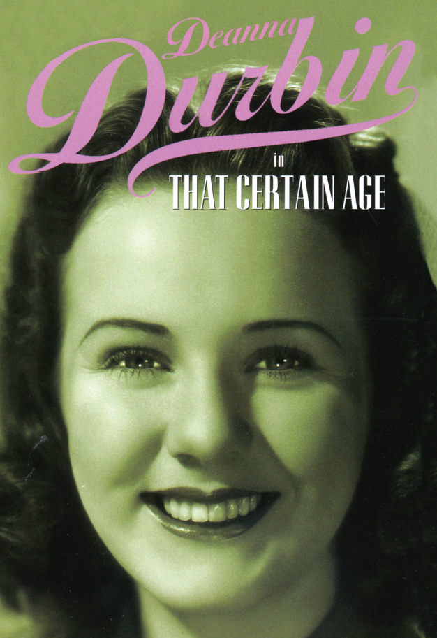That Certain Age on DVD, Musical, Deanna Durbin, Melvyn Douglas