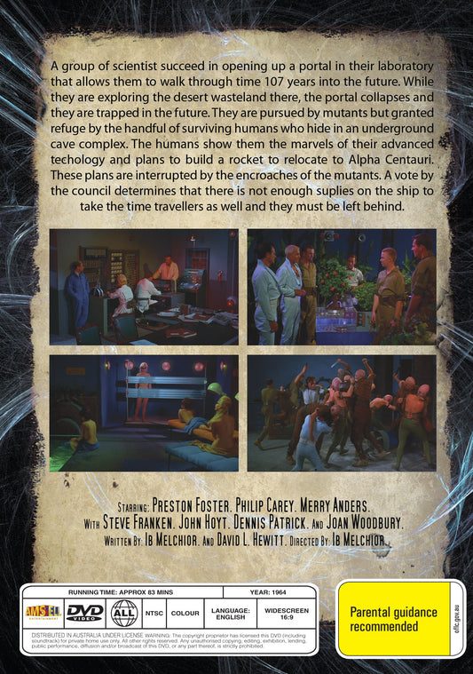 The Time Travelers DVD featuring Preston Foster and Philip Carey, sci-fi movie from Timeless Classic DVD collection.
