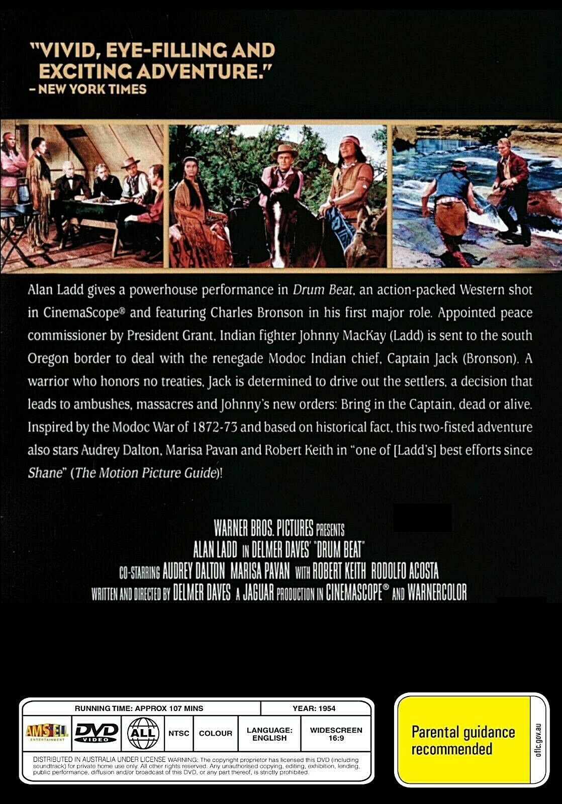 Buy Online Drum Beat (1954) - DVD - Alan Ladd, Audrey Dalton - WESTERN | Best Shop for Old classic and hard to find movies on DVD - Timeless Classic DVD