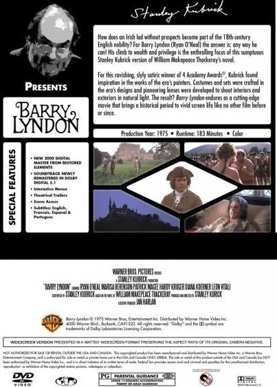 Barry Lyndon rareandcollectibledvds
