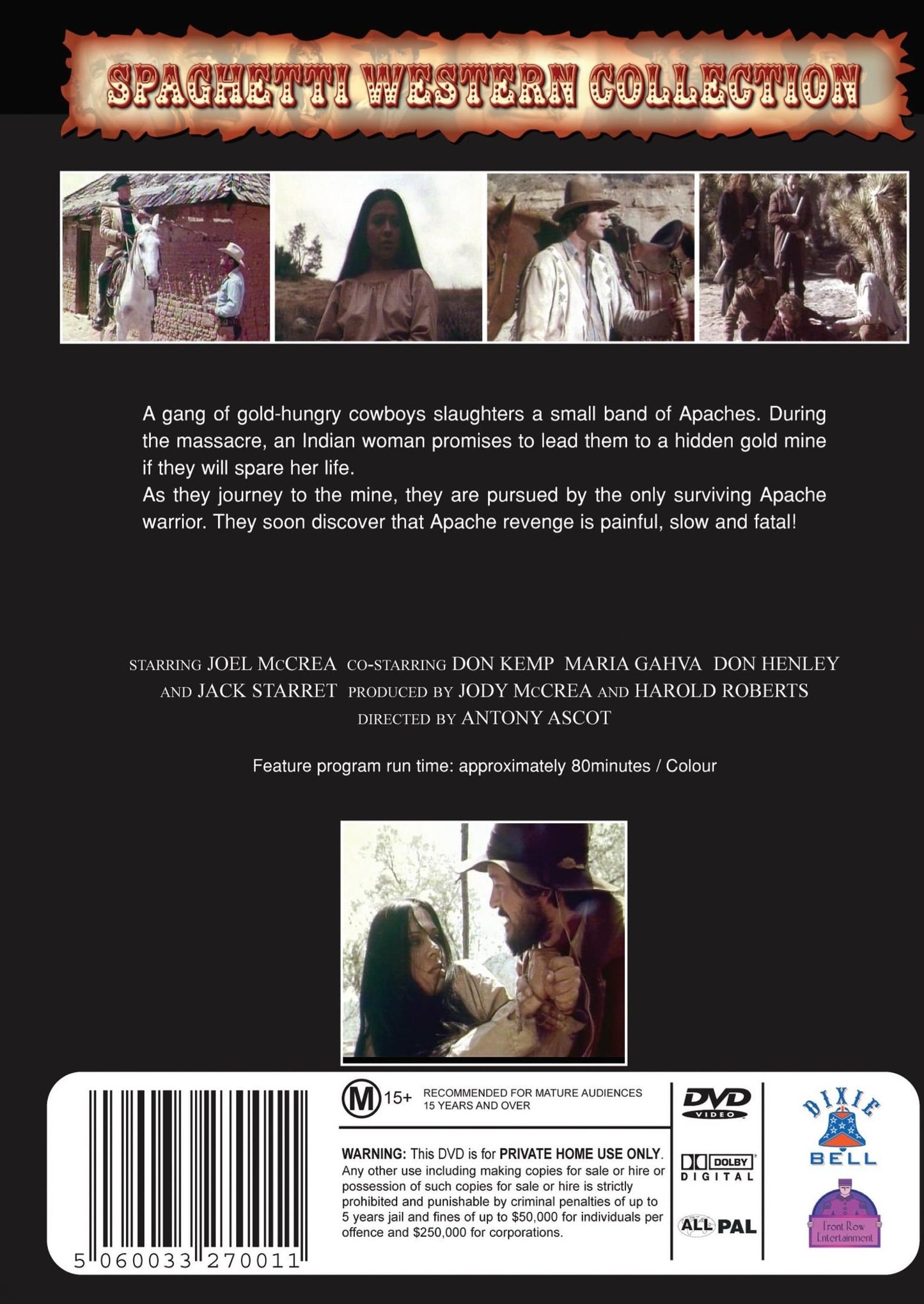 Cry Blood Apache on DVD, Drama, Jody McCrea, Maria Gahva