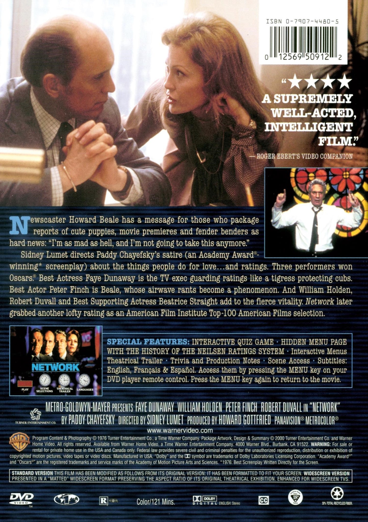 Network on DVD, Drama, Faye Dunaway, William Holden