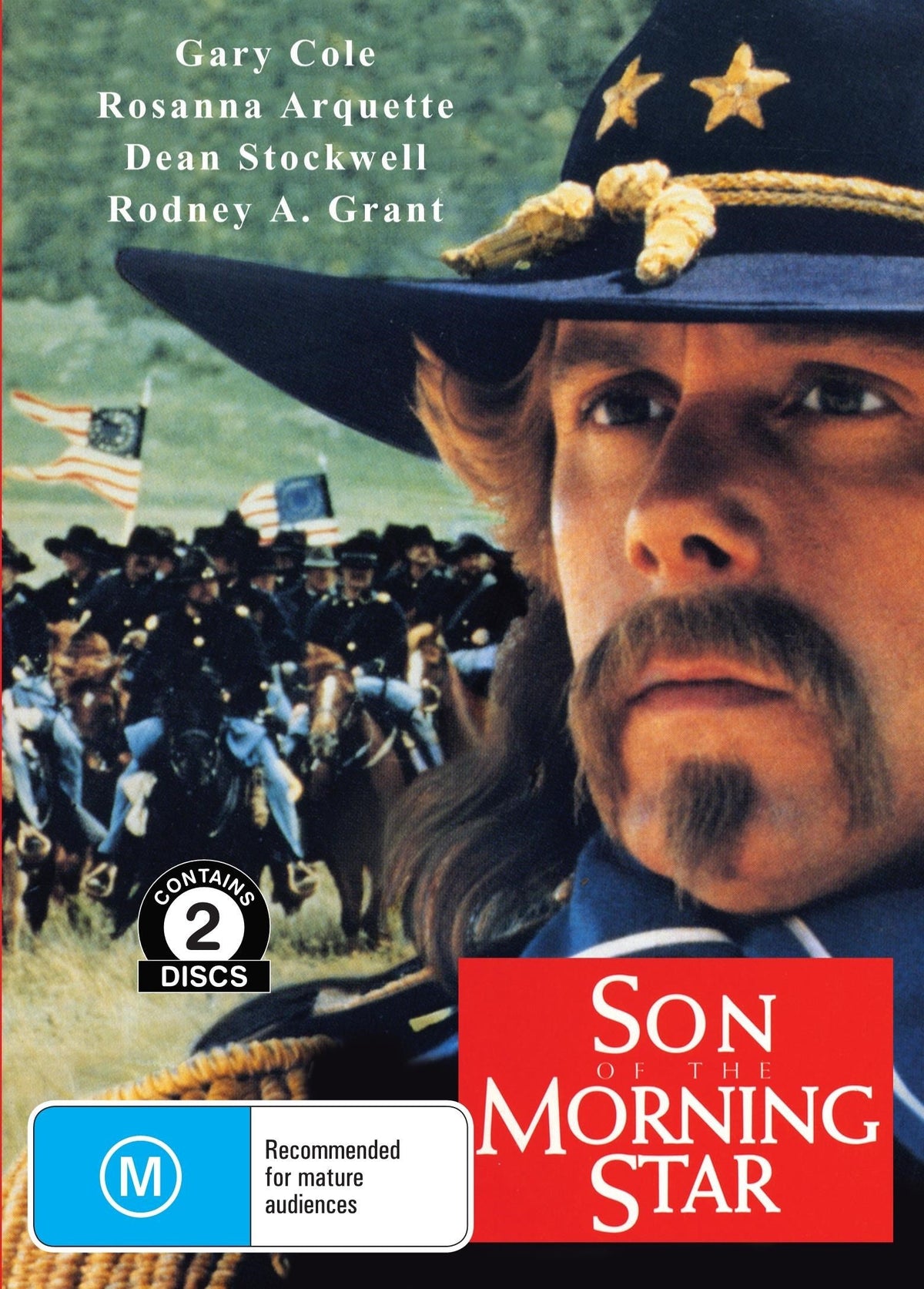 DVD of Son of the Morning Star movie featuring Gary Cole and Rosanna Arquette, historical drama, available from rareandcollectibledvds.