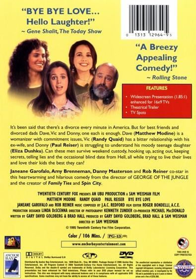 Bye Bye Love DVD featuring Matthew Modine and Randy Quaid, drama movie from Rare and Collectible DVDs.
