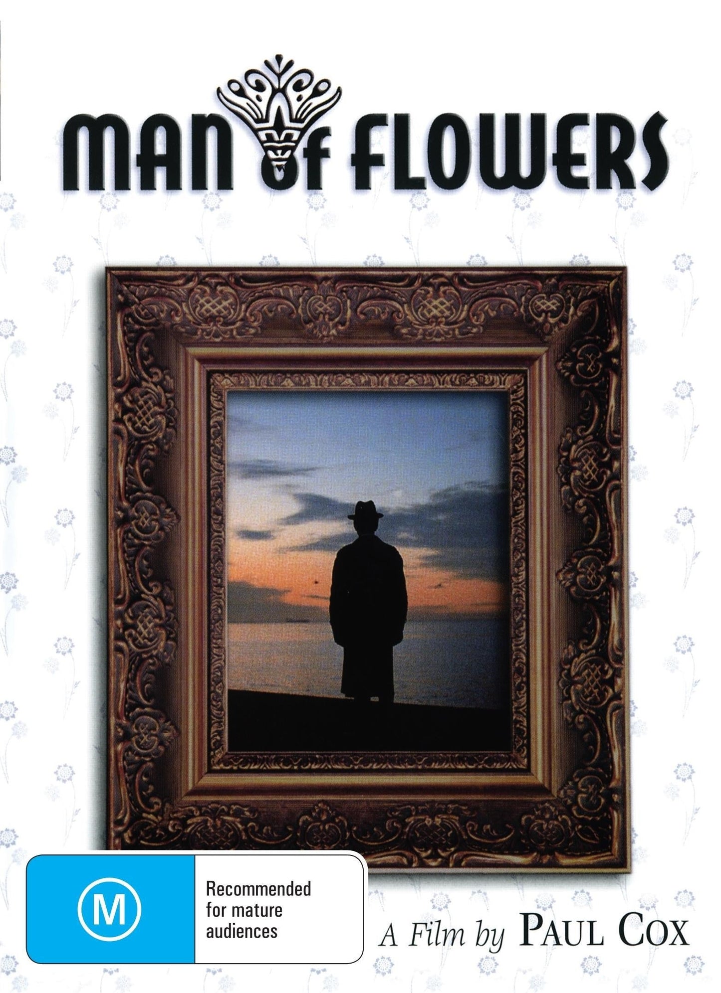 DVD cover of "Man of Flowers" drama featuring Norman Kaye and Alyson Best, from Rare and Collectible DVDs.