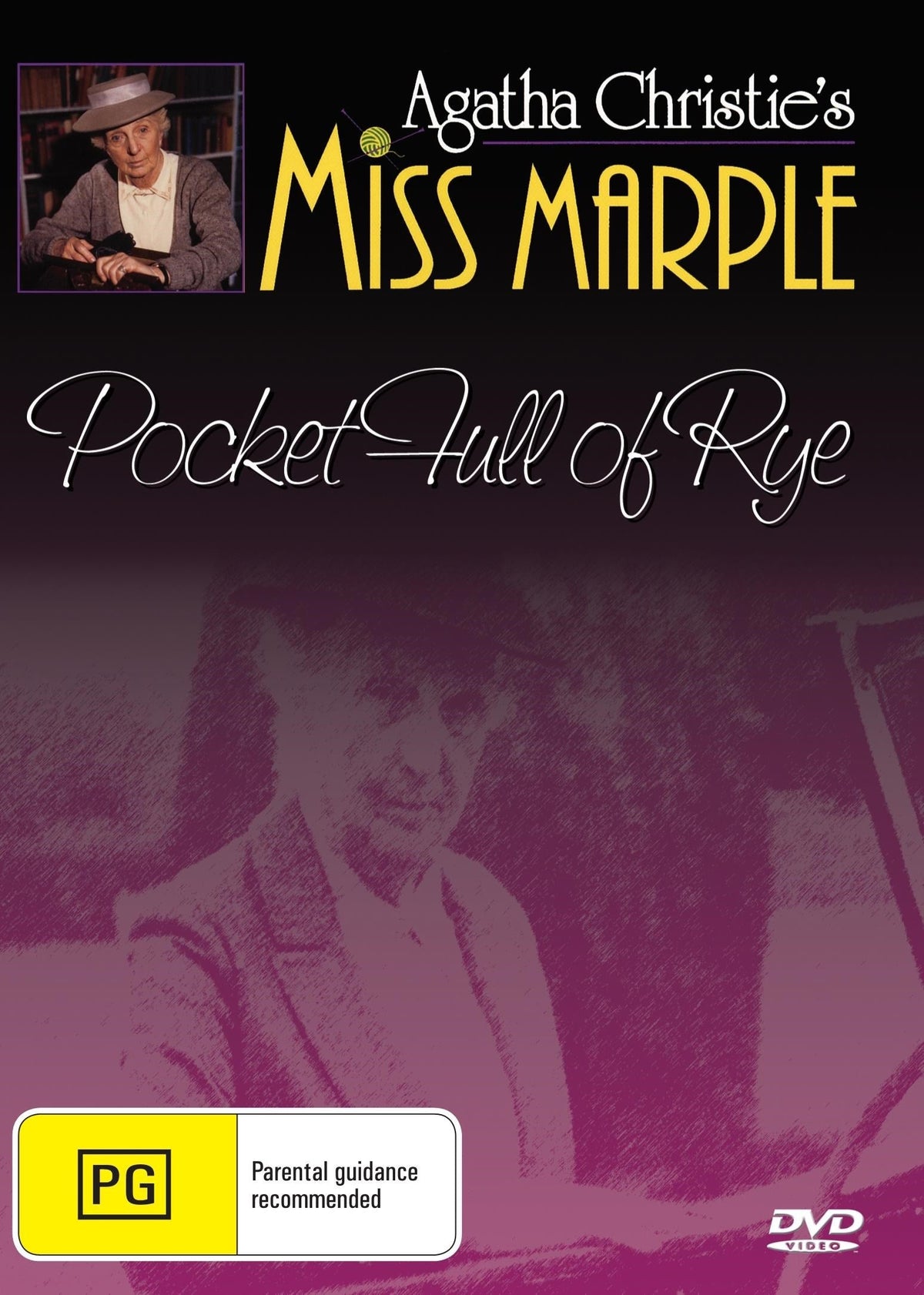 DVD cover image of Miss Marple: A Pocketful of Rye featuring Joan Hickson and Fabia Drake, in a crime mystery genre.