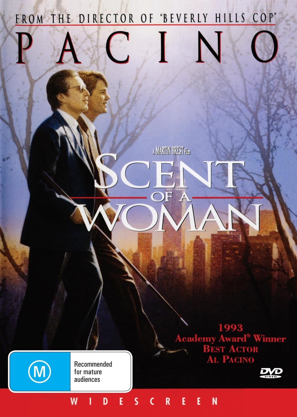 DVD of Scent of a Woman featuring Al Pacino and Chris O'Donnell, epic drama movie, from Rare and Collectible DVDs.