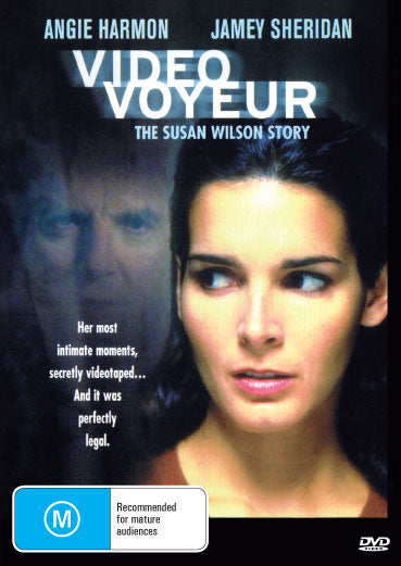 DVD cover for "Video Voyeur: The Susan Wilson Story" drama featuring Angie Harmon and Jamey Sheridan, from Rare and Collectible DVDs.