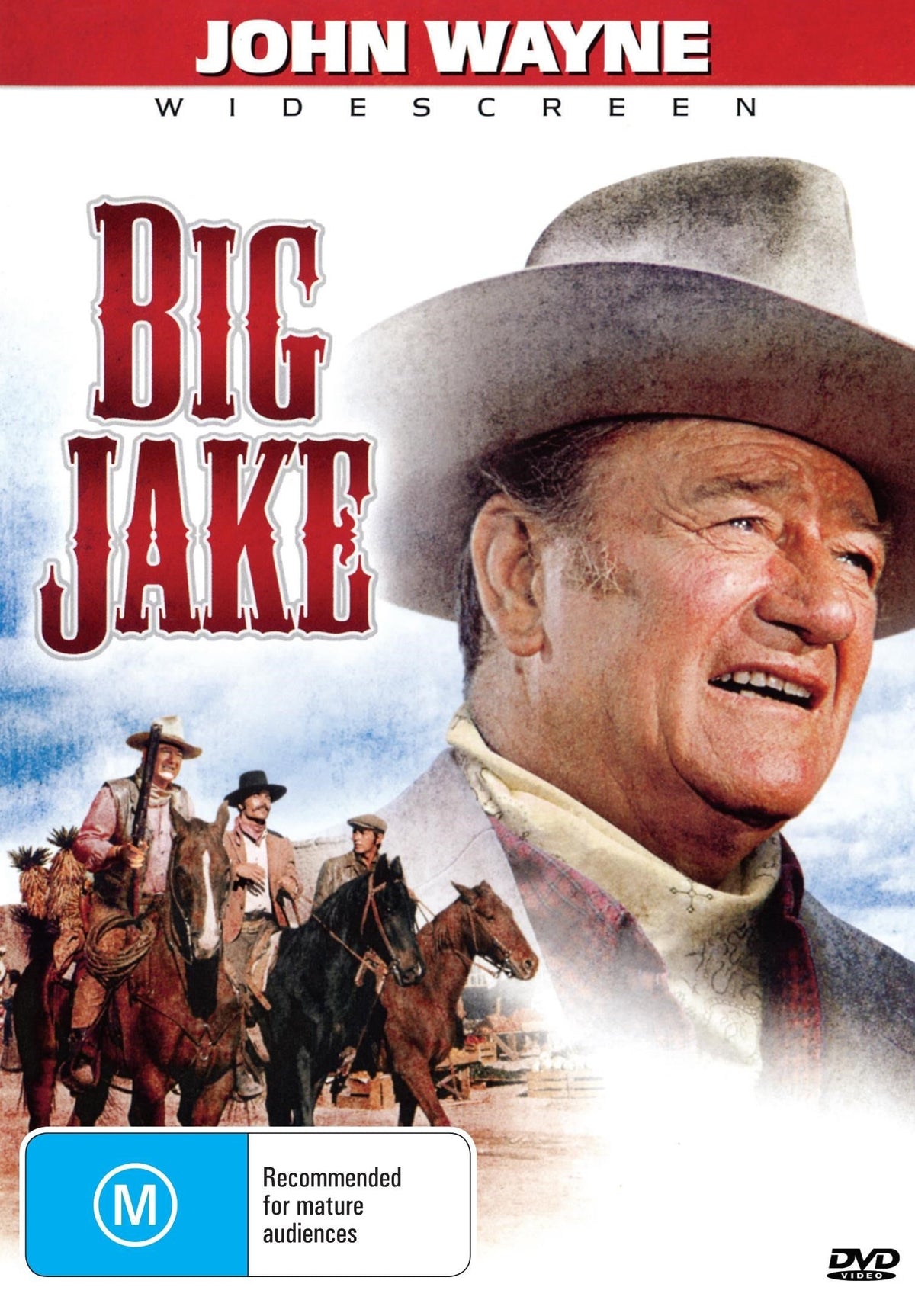 Big Jake DVD featuring John Wayne drama with Richard Boone, collectible movie cover from Rare and Collectible DVDs
