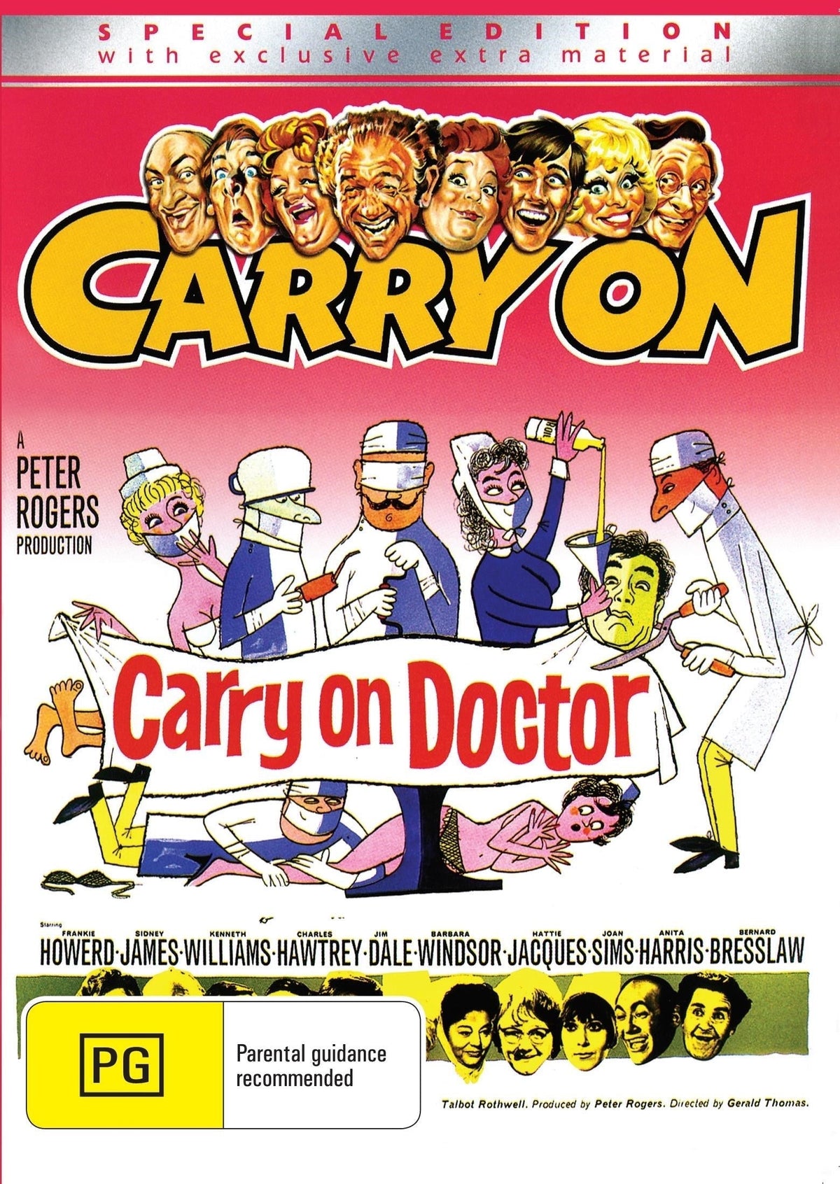 Carry on Doctor DVD featuring Frankie Howerd and Sidney James, a classic comedy film from the Rare and Collectible DVDs collection.