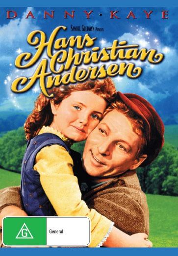 DVD cover of Hans Christian Andersen musical featuring Danny Kaye and Farley Granger, from rareandcollectibledvds.