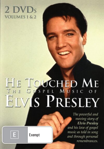 DVD of "He Touched Me," Elvis Presley's gospel music documentary featuring Sherman Andrus and Bill Baize.