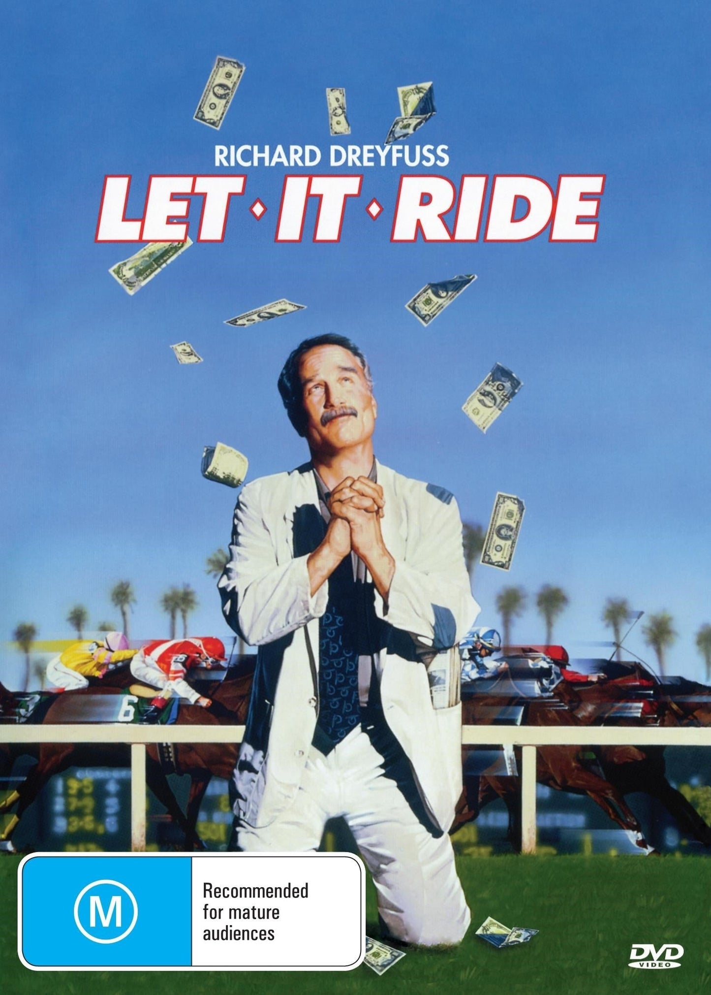 Let It Ride DVD featuring Richard Dreyfuss and Teri Garr, comedy film from RareandCollectibleDVDs, shows cover art.