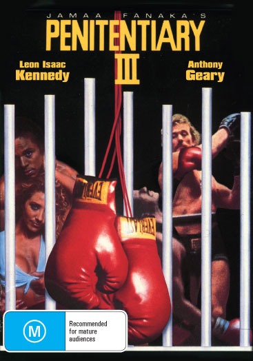 DVD cover of Penitentiary III featuring Leon Isaac Kennedy and Anthony Geary, action movie from rareandcollectibledvds.