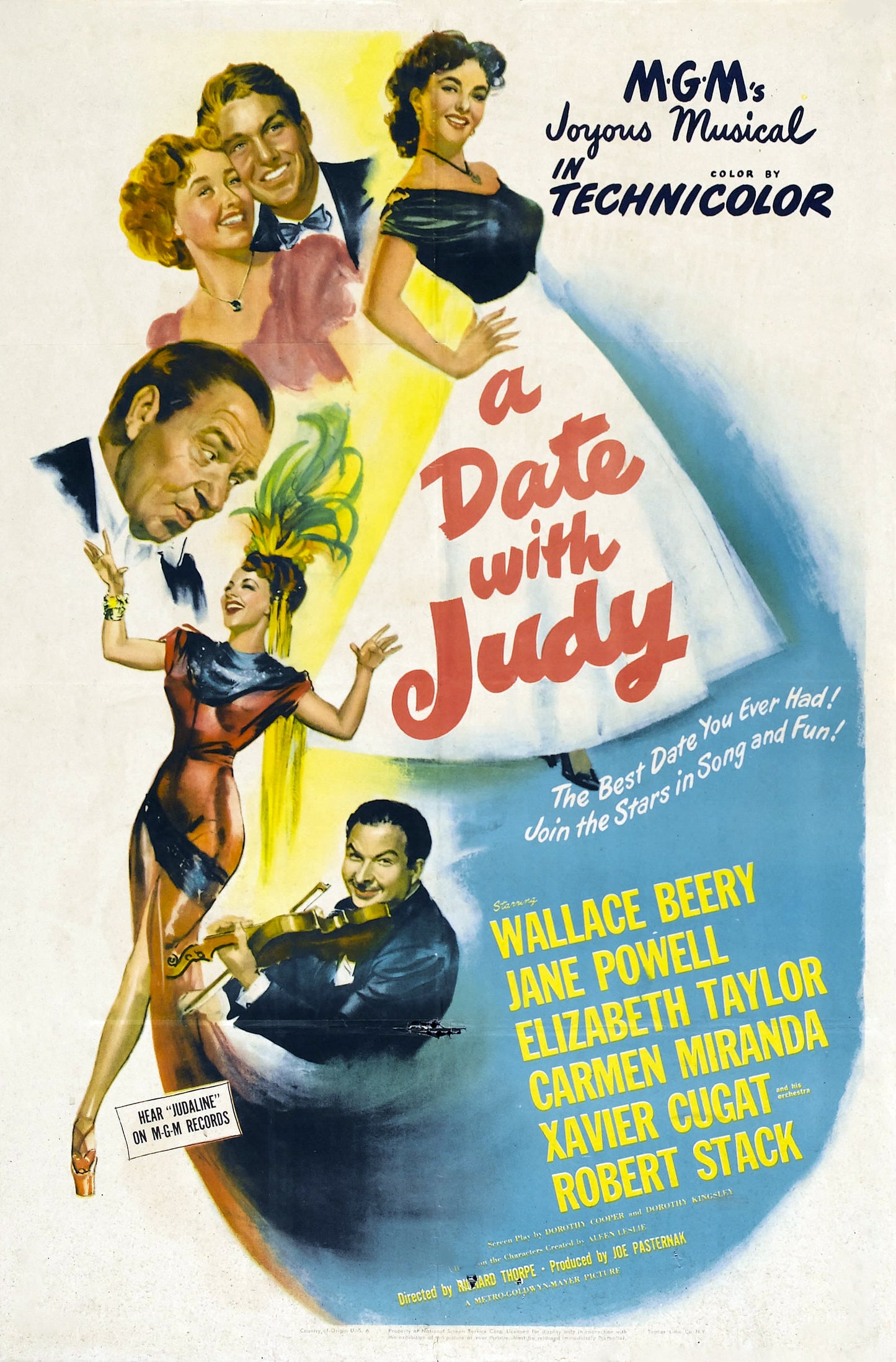 A Date With Judy on DVD, Romance, Wallace Beery, Jane Powell